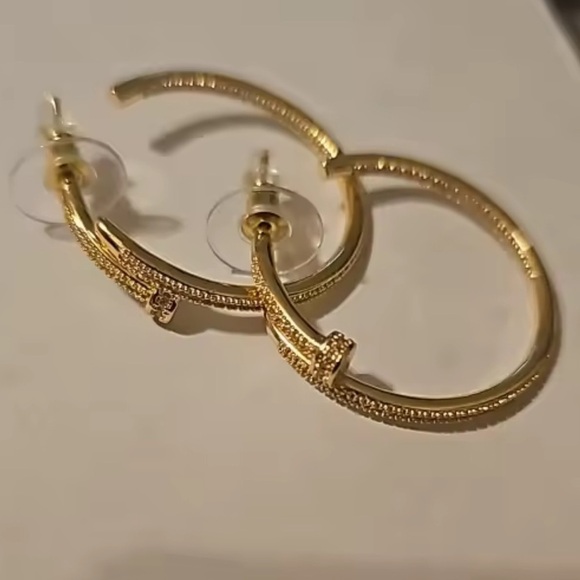 Just Un Clou Silver Crystal Nail Earrings - Picture 9 of 16